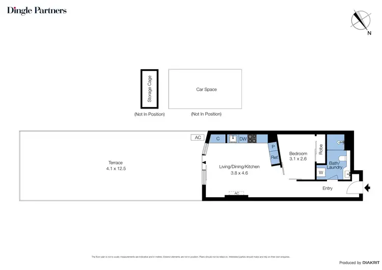 Floorplan of Homely apartment listing, 228/1 Acacia Place, Abbotsford VIC 3067