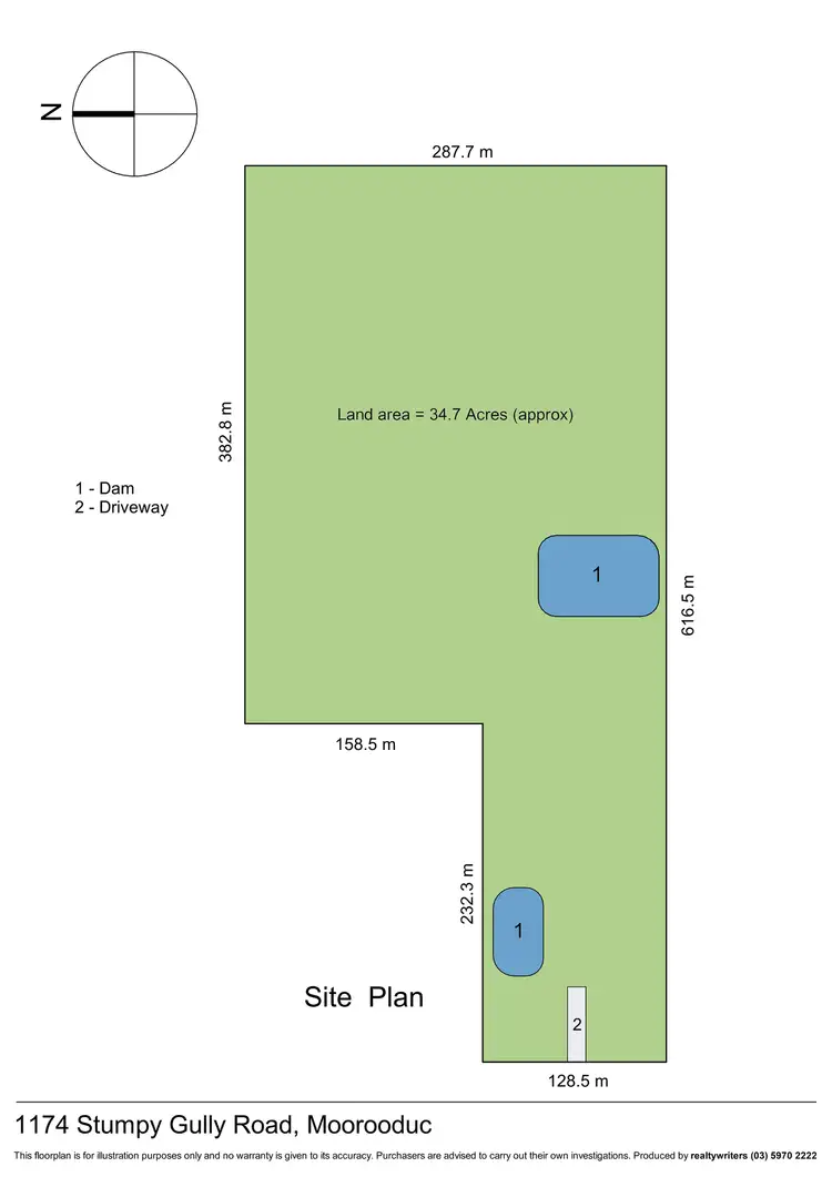 Floorplan of Homely rural property listing, 1174 Stumpy Gully Road, Moorooduc VIC 3933