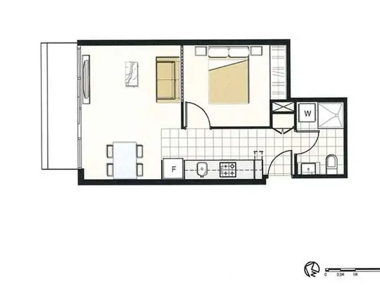 Floorplan of Homely apartment listing, 2702/5 Sutherland Street, Melbourne VIC 3000