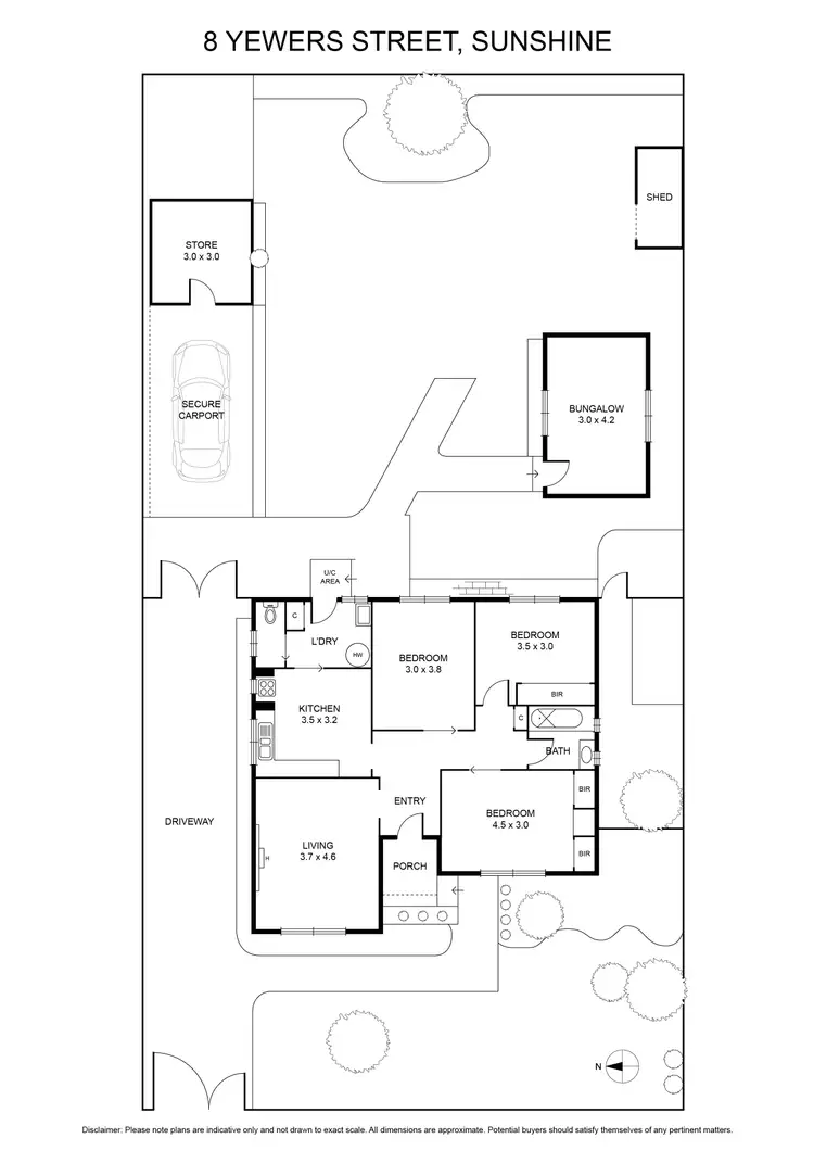 Floorplan of Homely house listing, 8 Yewers Street, Sunshine VIC 3020