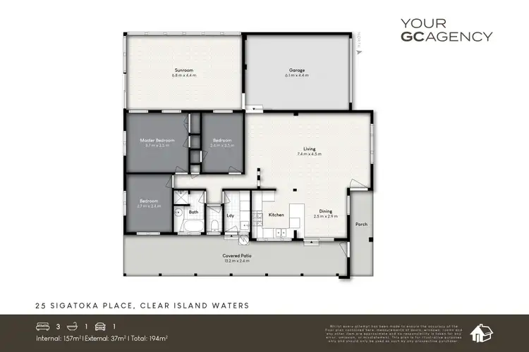 Floorplan of Homely house listing, 25 Sigatoka Place, Clear Island Waters QLD 4226