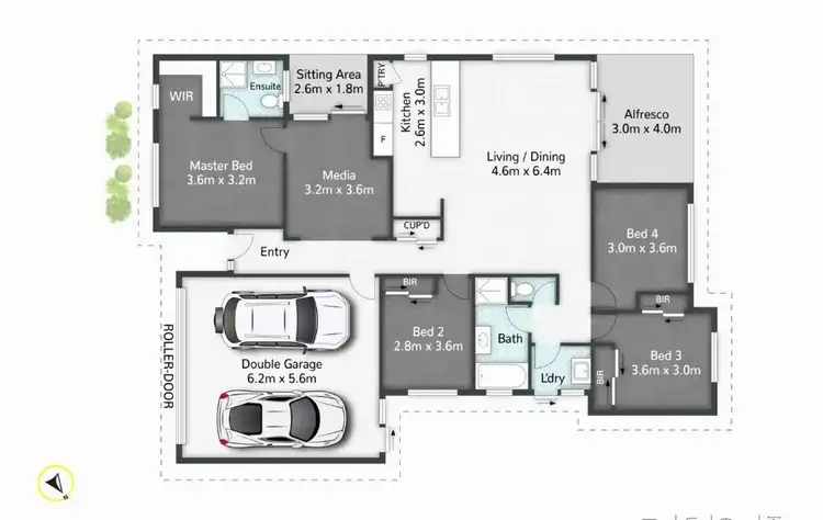 Floorplan of Homely house listing, 6 Riverlily Crescent, Bellbird Park QLD 4300