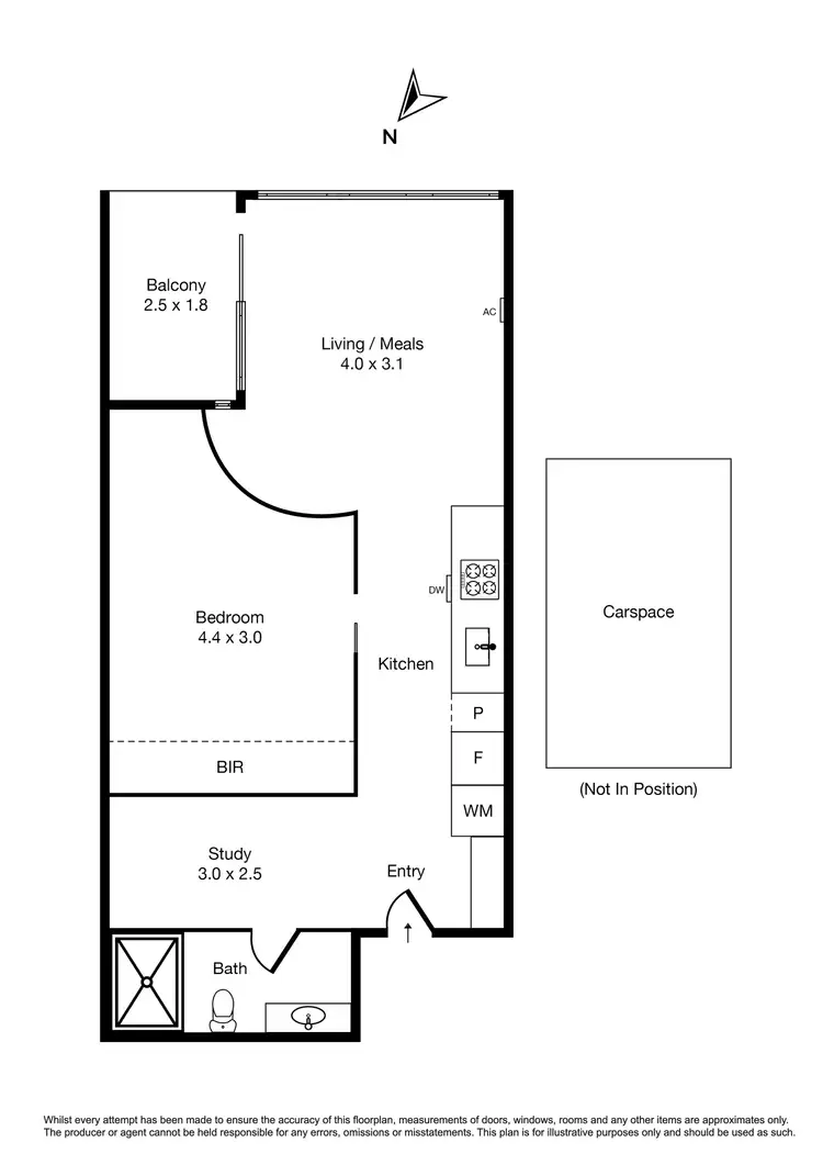 Floorplan of Homely apartment listing, 123/347 Camberwell Road, Camberwell VIC 3124