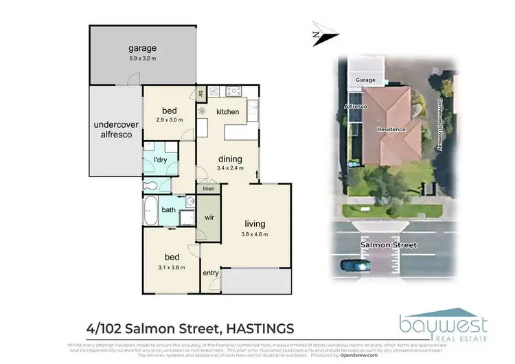 Floorplan of Homely unit listing, 4/102 Salmon Street, Hastings VIC 3915