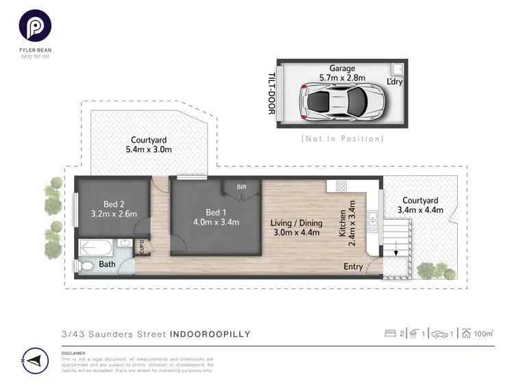 Floorplan of Homely unit listing, 3/43 Saunders Street, Indooroopilly QLD 4068