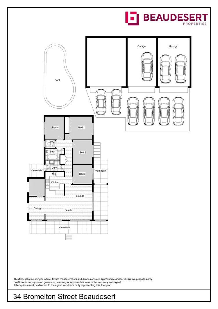 Floorplan of Homely house listing, 34 Bromelton Street, Beaudesert QLD 4285
