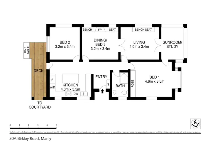 Floorplan of Homely apartment listing, 30A Birkley Road, Manly NSW 2095