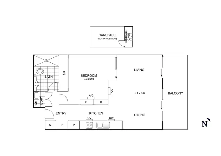 Floorplan of Homely apartment listing, 206/30 Garfield Street, Cheltenham VIC 3192