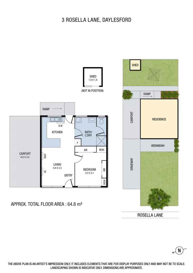 Floorplan of Homely house listing, 3 Rosella Lane, Daylesford VIC 3460