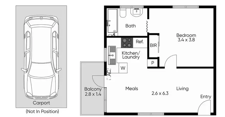 Floorplan of Homely apartment listing, 12/24-26 Brixton Rise, Glen Iris VIC 3146