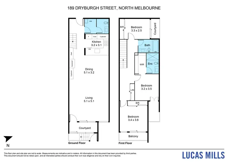 Floorplan of Homely townhouse listing, 189 Dryburgh Street, North Melbourne VIC 3051