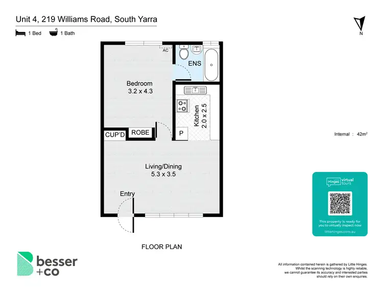 Floorplan of Homely apartment listing, 4/219 Williams Road, South Yarra VIC 3141