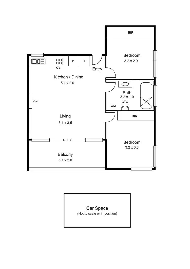 Floorplan of Homely apartment listing, 8/19 Jersey Parade, Carnegie VIC 3163