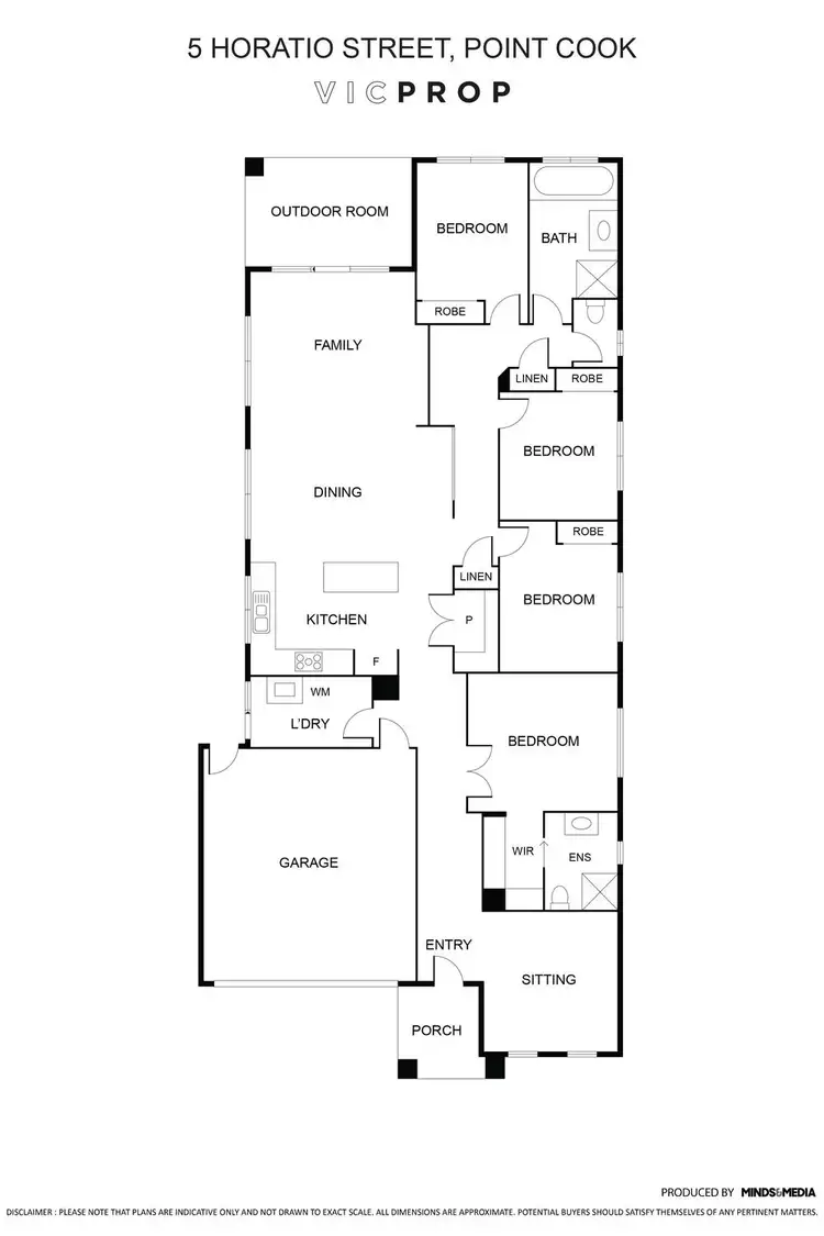 Floorplan of Homely house listing, 5 Horatio Street, Point Cook VIC 3030