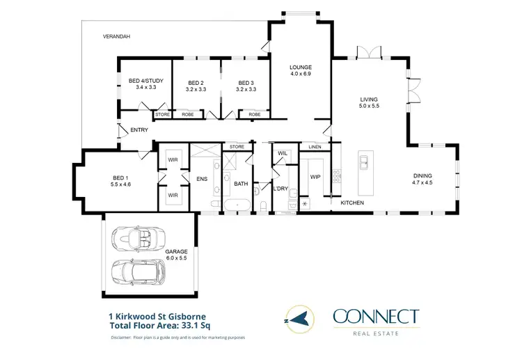 Floorplan of Homely house listing, 1 Kirkwood Street, Gisborne VIC 3437