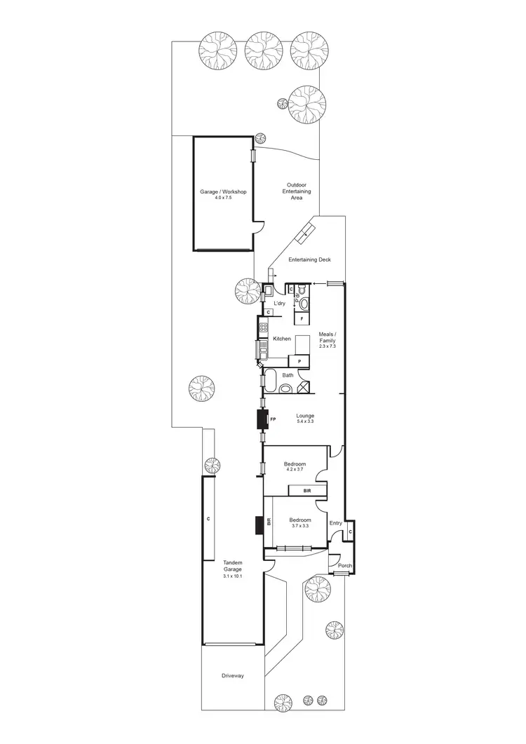 Floorplan of Homely house listing, 4 Beatty Crescent, Ormond VIC 3204