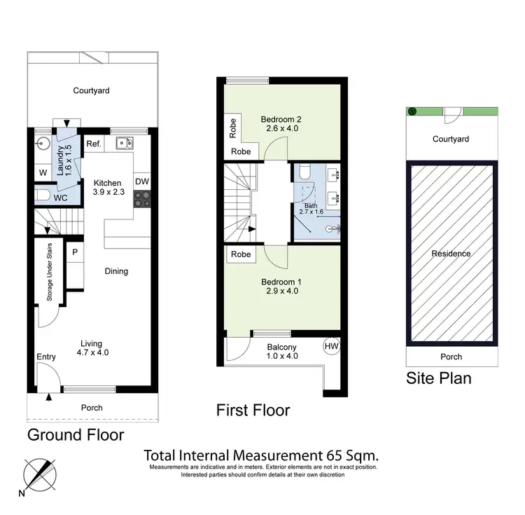 Floorplan of Homely townhouse listing, 5/199-203 Geelong Road, Kingsville VIC 3012