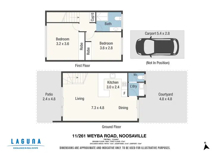 Floorplan of Homely unit listing, 11/261 Weyba Road, Noosaville QLD 4566