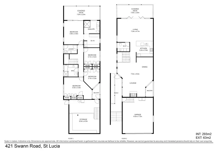 Floorplan of Homely house listing, 421 Swann Road, St Lucia QLD 4067