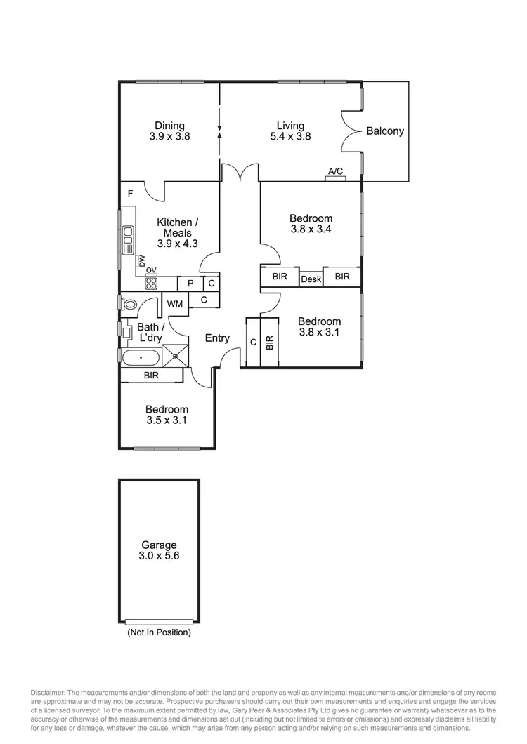 Floorplan of Homely apartment listing, 3/1 Garden Street, Elsternwick VIC 3185