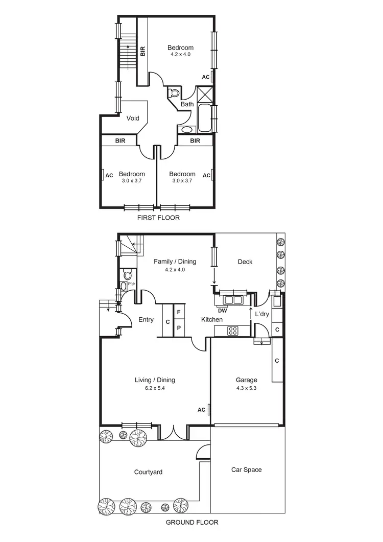 Floorplan of Homely townhouse listing, 2/24 Gerald Street, Murrumbeena VIC 3163