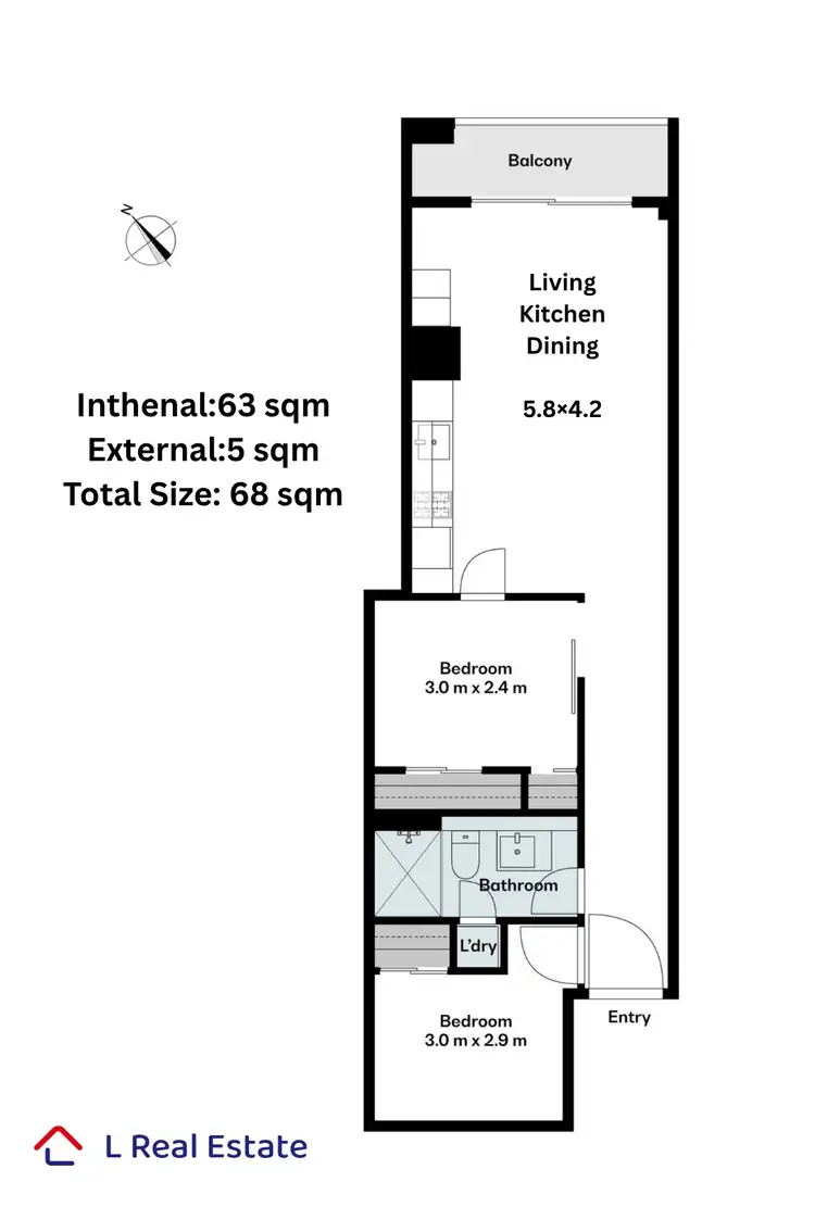 Floorplan of Homely apartment listing, 1017/199 William Street, Melbourne VIC 3000