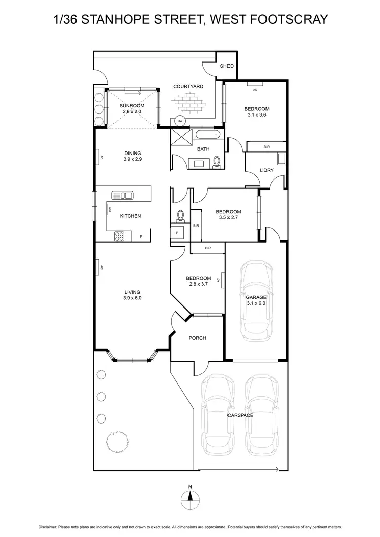 Floorplan of Homely house listing, 1/36 Stanhope Street, West Footscray VIC 3012