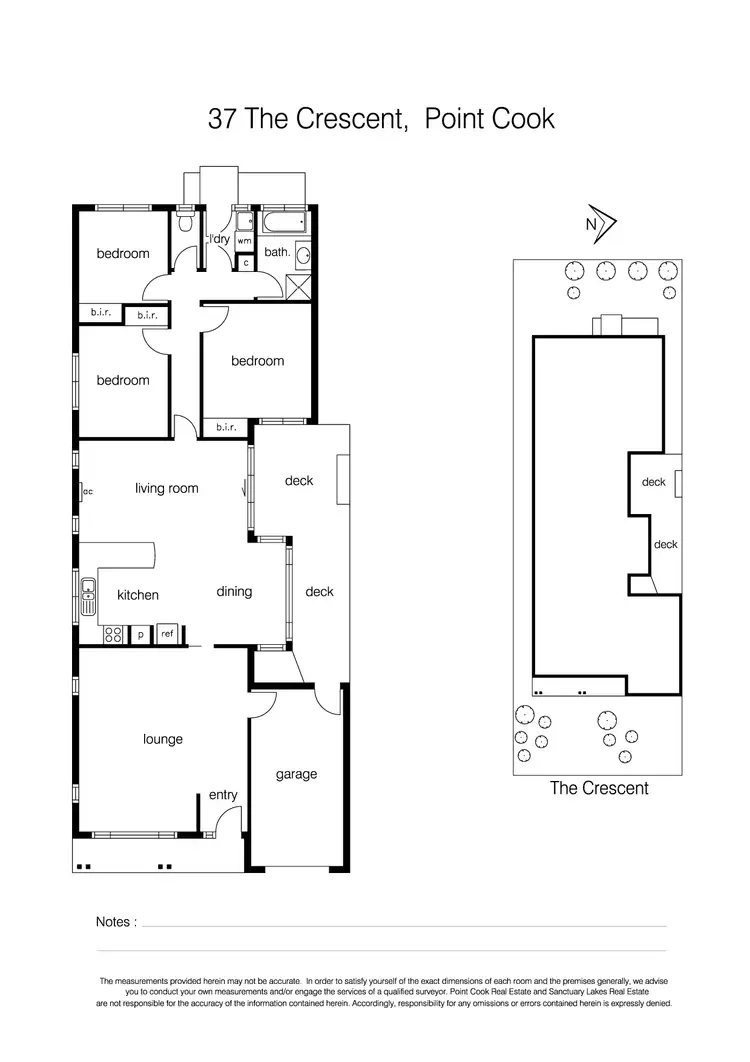Floorplan of Homely house listing, 37 The Crescent, Point Cook VIC 3030