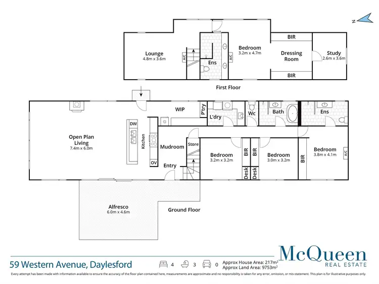 Floorplan of Homely house listing, 59 Western Avenue, Daylesford VIC 3460