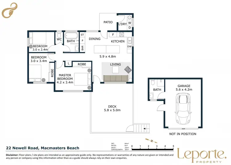 Floorplan of Homely house listing, 22 Newell Road, Macmasters Beach NSW 2251