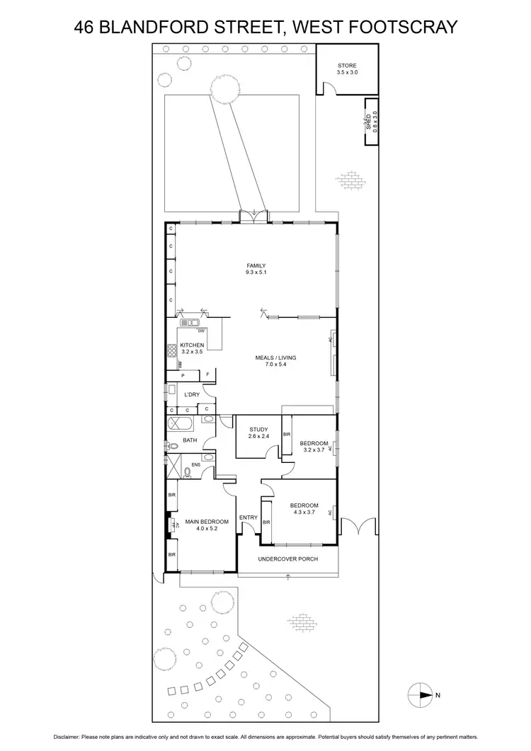 Floorplan of Homely house listing, 46 Blandford Street, West Footscray VIC 3012