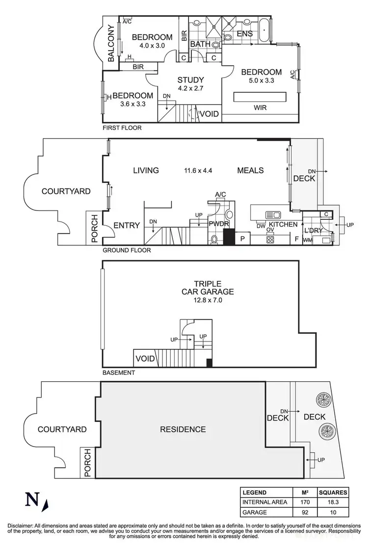 Floorplan of Homely townhouse listing, 2/544 Nepean Highway, Bonbeach VIC 3196