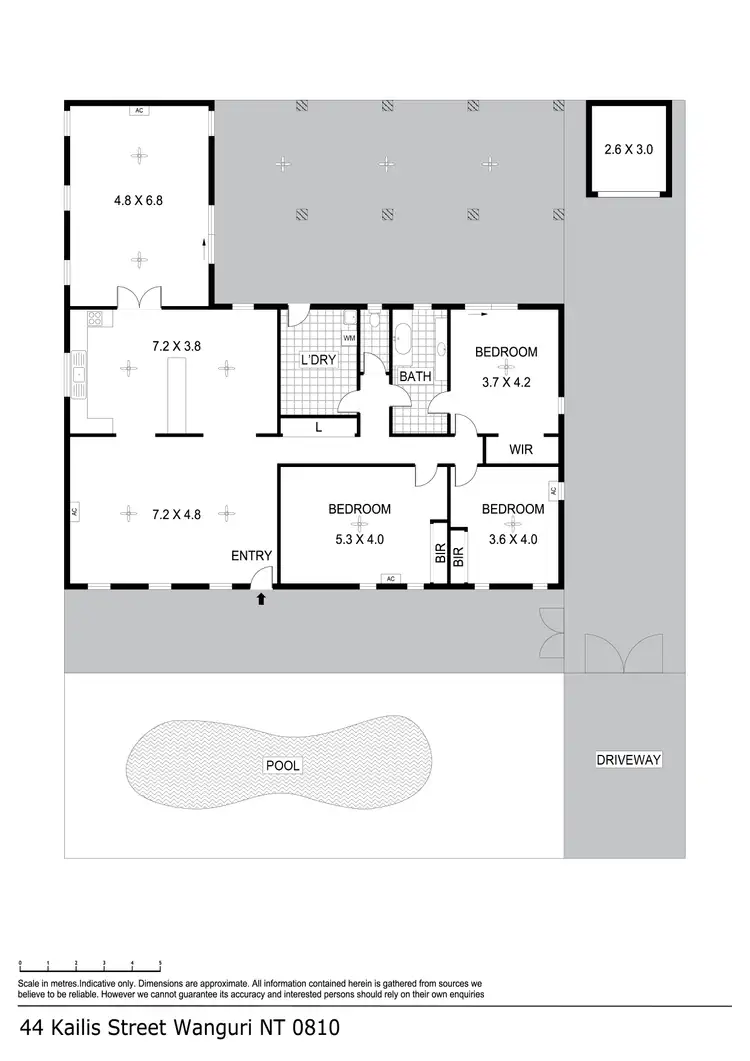 Floorplan of Homely house listing, 44 Kailis Street, Wanguri NT 810