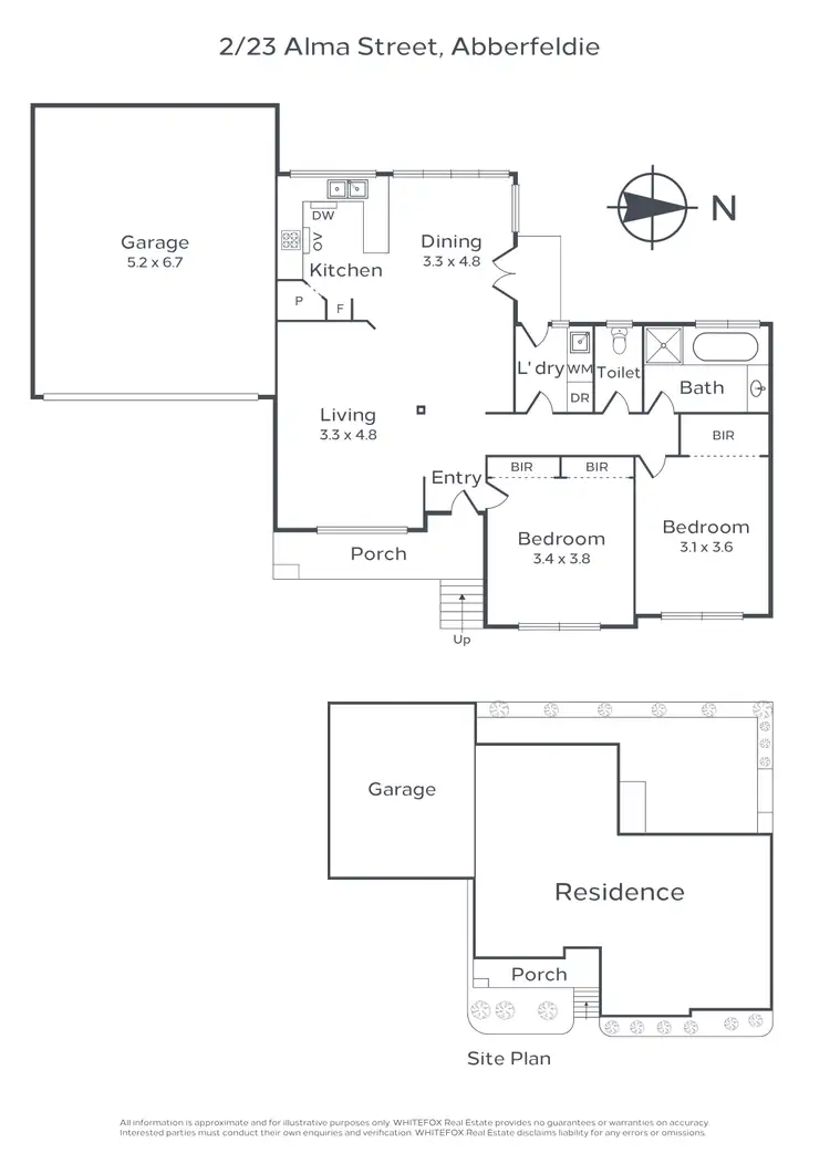 Floorplan of Homely unit listing, 2/23 Alma Street, Aberfeldie VIC 3040