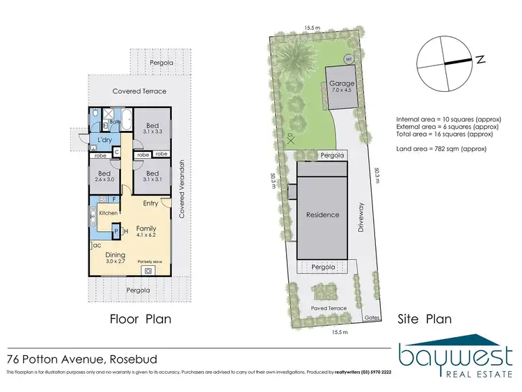 Floorplan of Homely house listing, 76 Potton Avenue, Rosebud VIC 3939