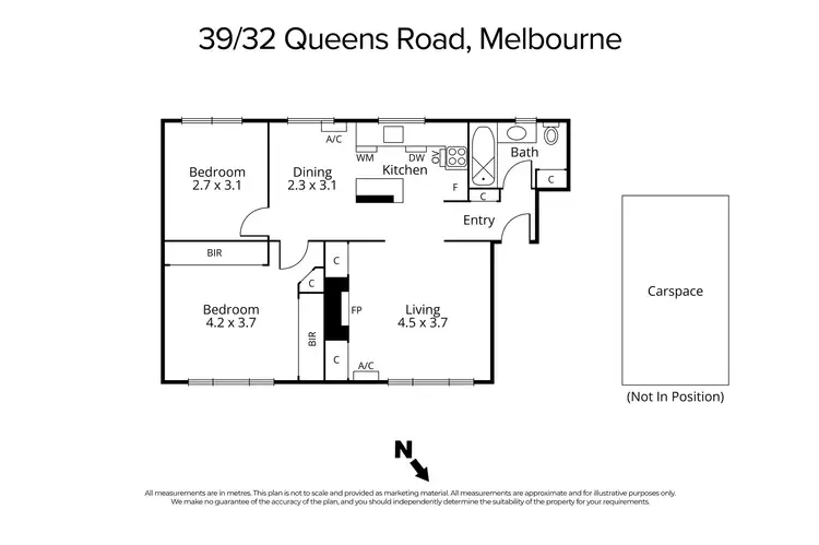 Floorplan of Homely apartment listing, 39/32 Queens Road, Melbourne VIC 3004