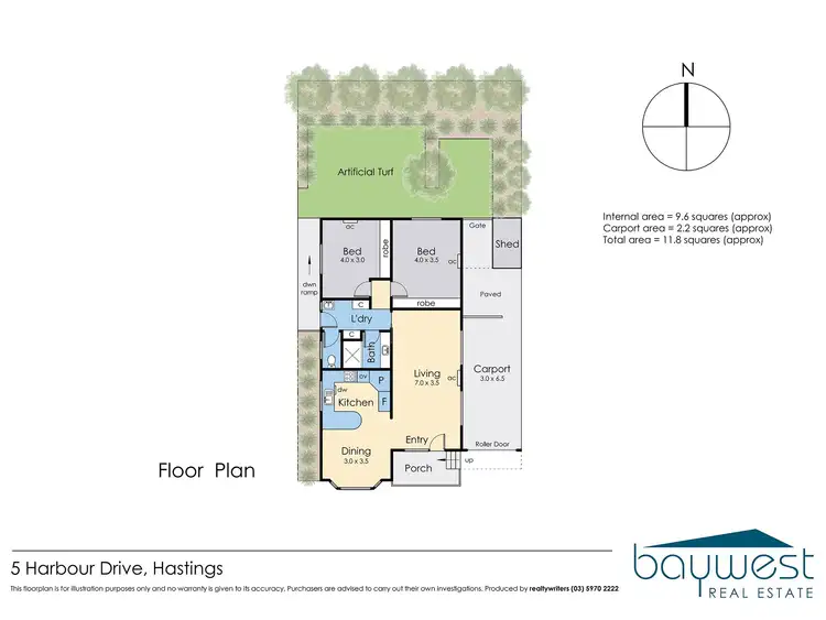 Floorplan of Homely retirement listing, 5 Harbour Drive, Hastings VIC 3915