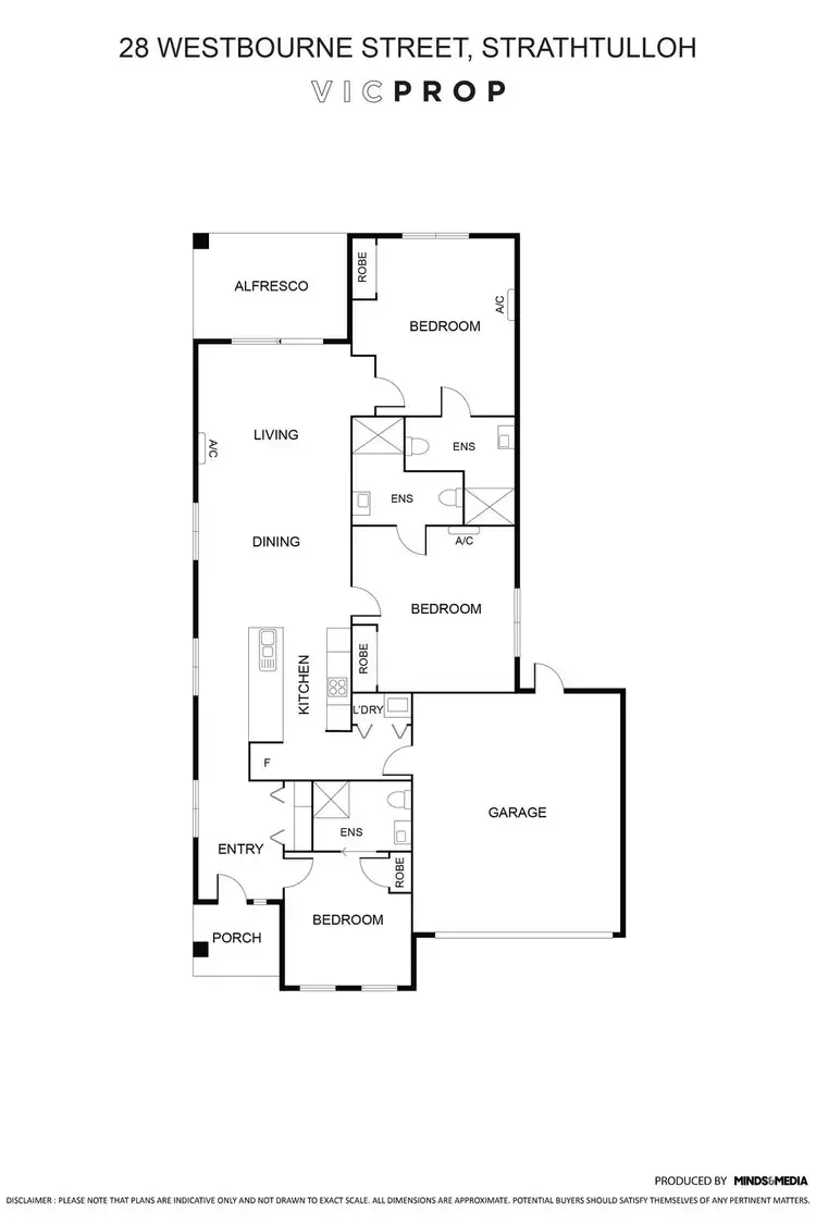 Floorplan of Homely house listing, 28 Westbourne Street, Strathtulloh VIC 3338