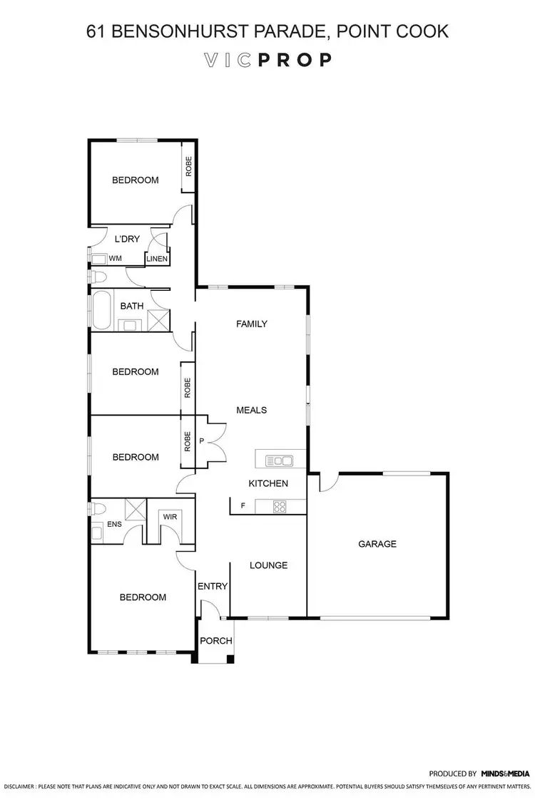 Floorplan of Homely house listing, 61 Bensonhurst Parade, Point Cook VIC 3030