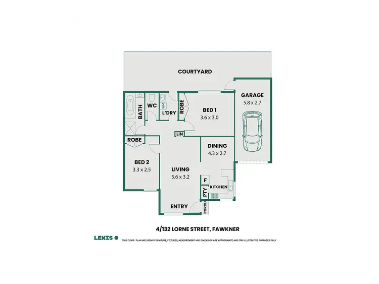 Floorplan of Homely unit listing, 4/132 Lorne Street, Fawkner VIC 3060