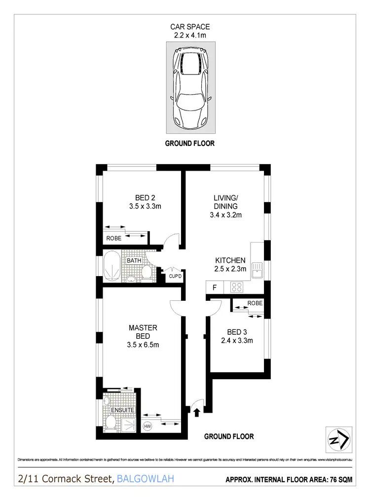 Floorplan of Homely apartment listing, 2/11 Cormack Street, Balgowlah NSW 2093