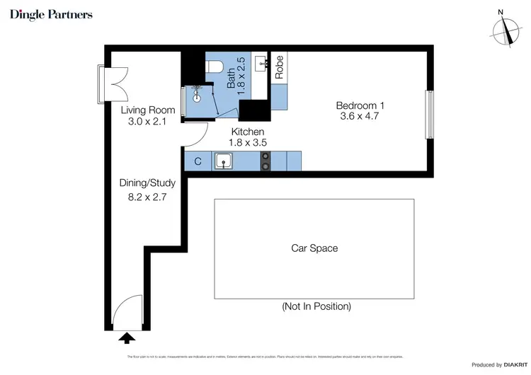 Floorplan of Homely apartment listing, 311/51 Rathdowne Street, Carlton VIC 3053