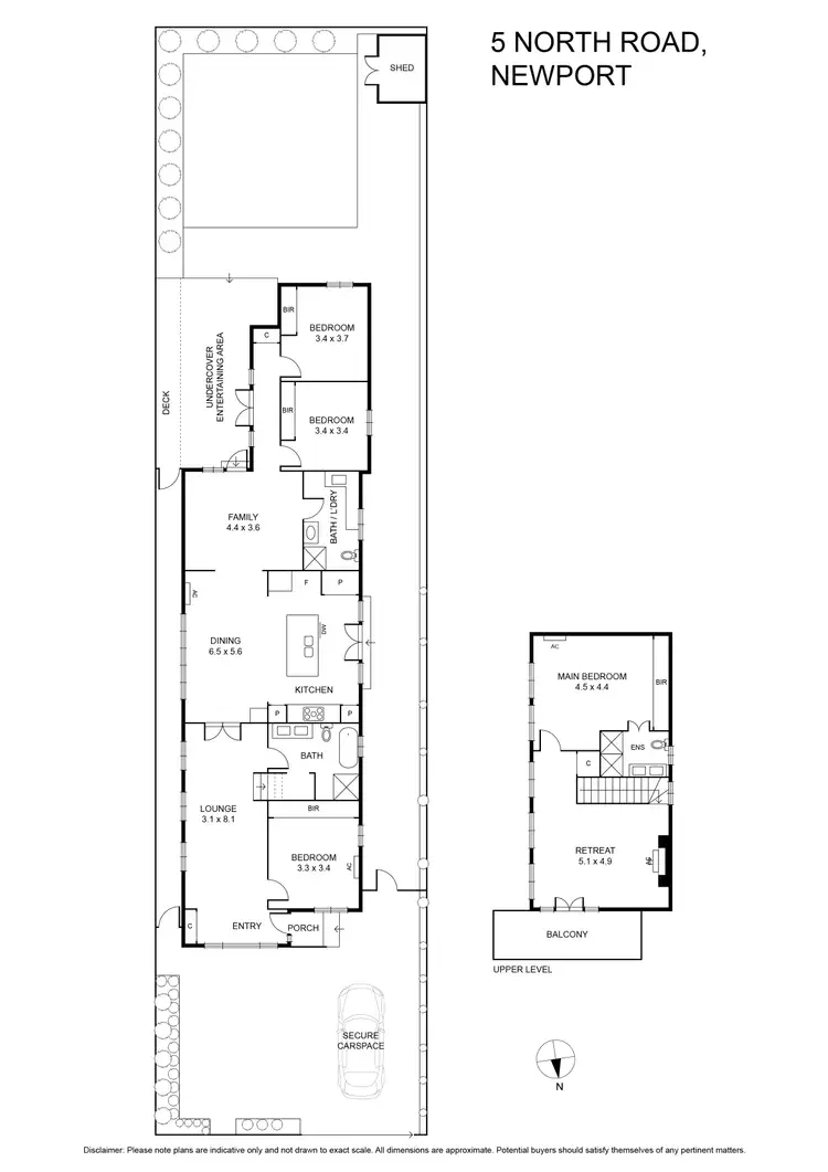 Floorplan of Homely house listing, 5 North Road, Newport VIC 3015