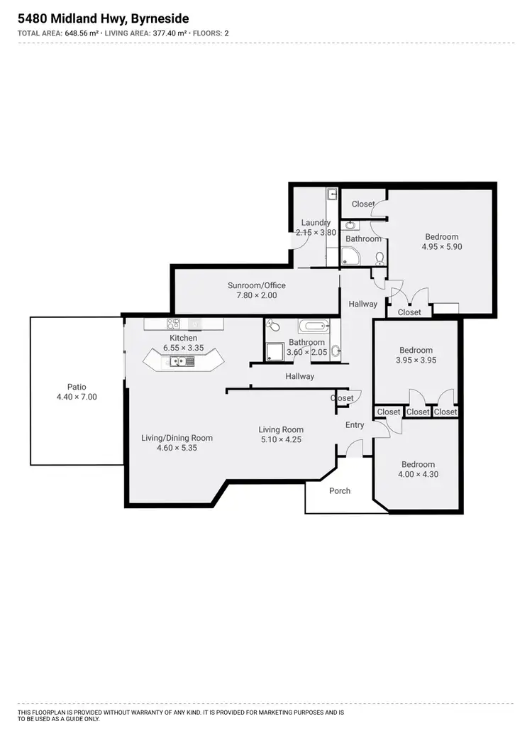 Floorplan of Homely land listing, 5480 Midland Highway, Byrneside VIC 3617