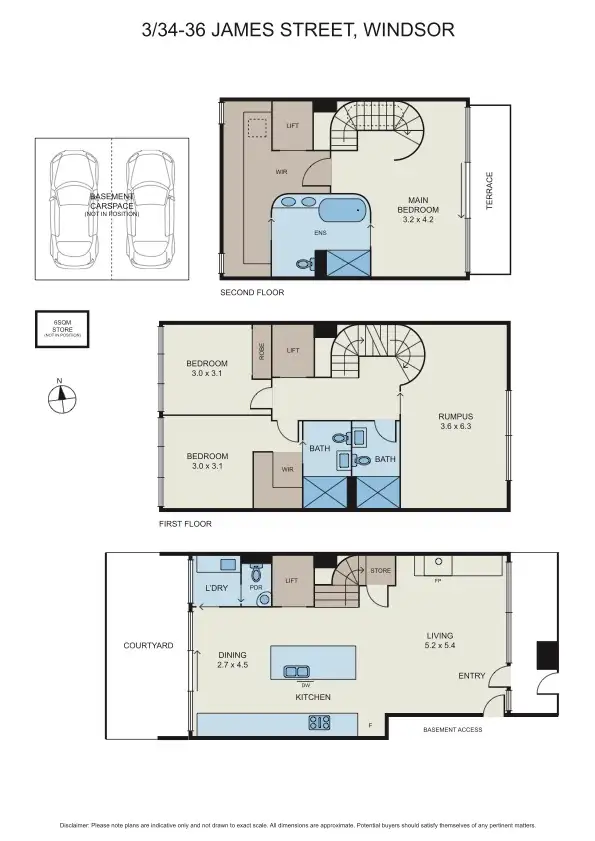 Floorplan of Homely townhouse listing, 1C Nathan Place, Windsor VIC 3181