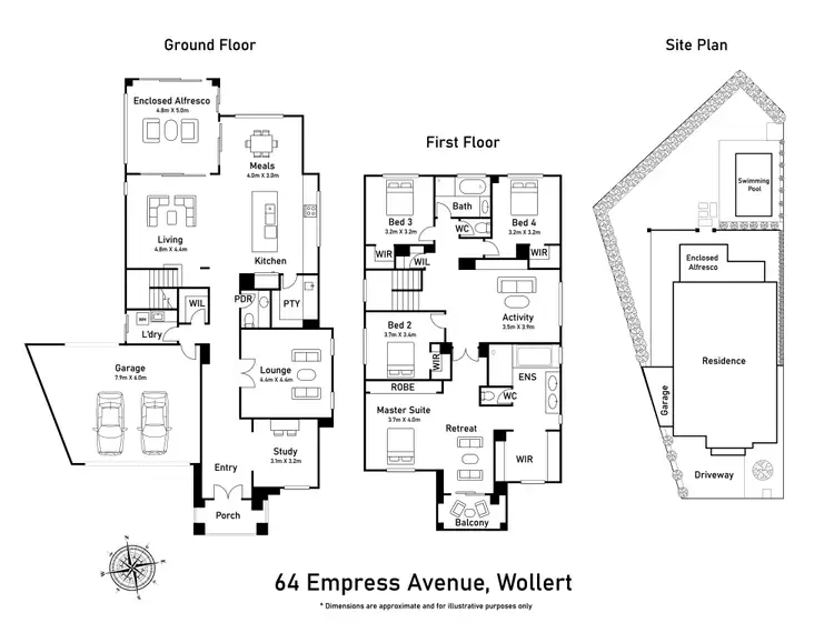 Floorplan of Homely house listing, 64 Empress Avenue, Wollert VIC 3750