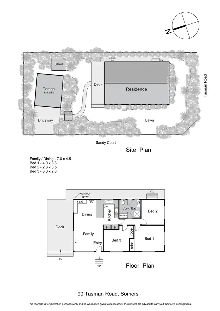 Floorplan of Homely house listing, 90 Tasman Road, Somers VIC 3927