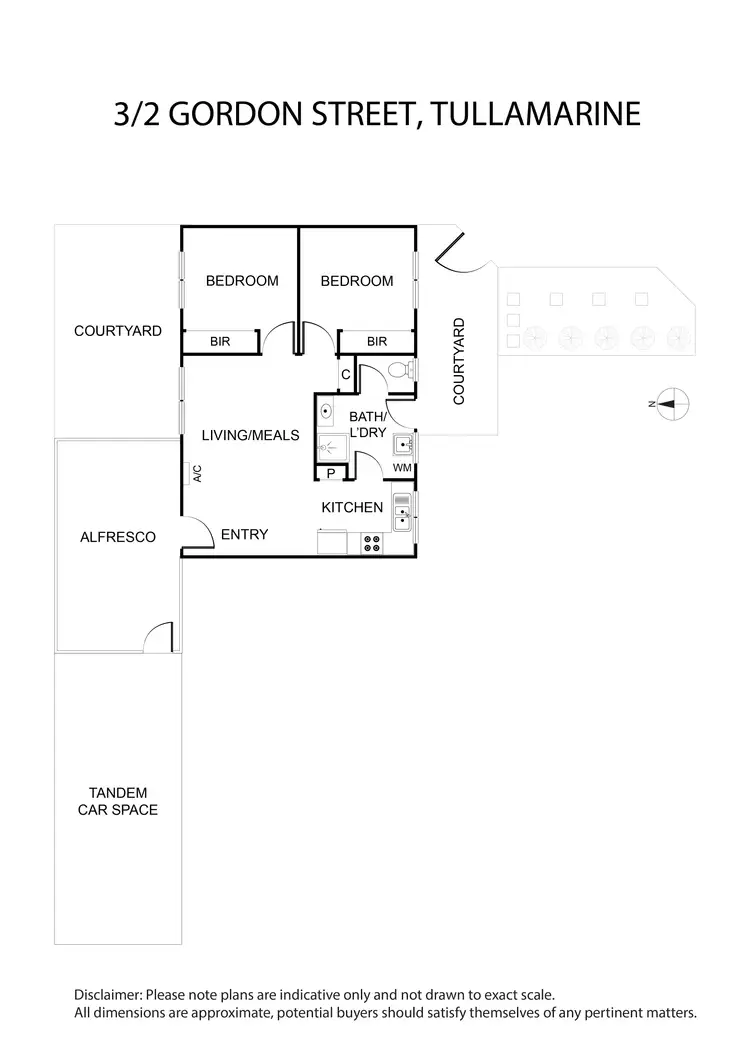 Floorplan of Homely unit listing, 3/2 Gordon Street, Tullamarine VIC 3043