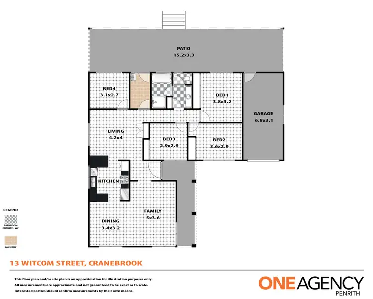 Floorplan of Homely house listing, 13 Witcom Street, Cranebrook NSW 2749