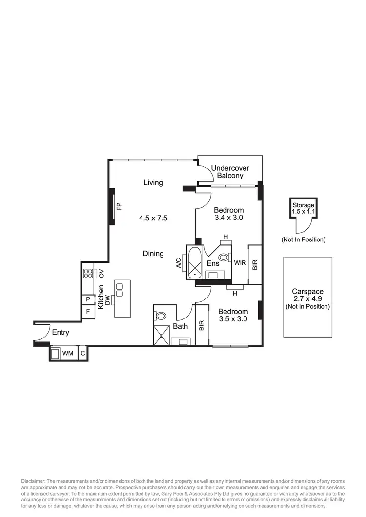 Floorplan of Homely apartment listing, 203/200 Toorak Road, South Yarra VIC 3141